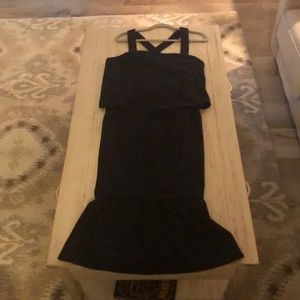 NWT J.Jill Black Dress with Straps